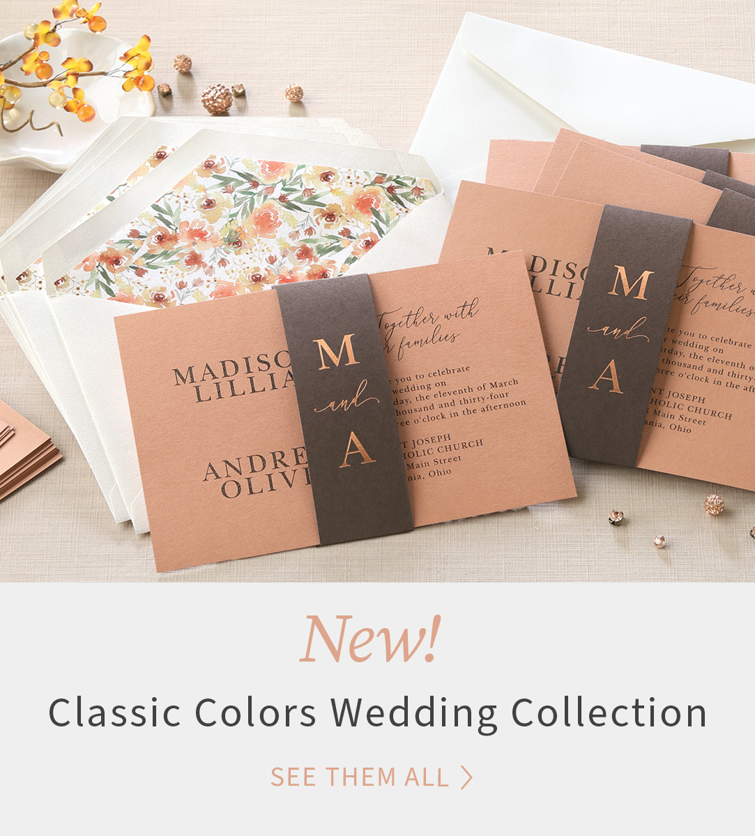 NEW! Classic Colors Wedding Collection