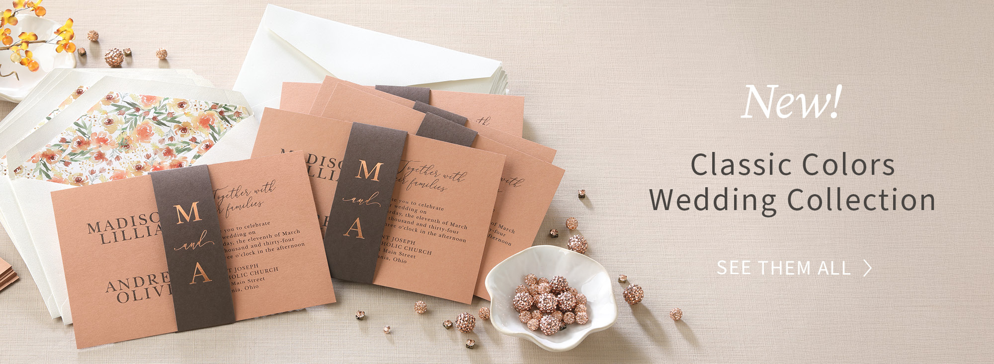 NEW! Classic Colors Wedding Collection